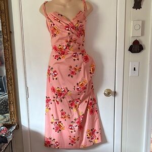 Stop Staring plus size Pink Floral Midi Dress pin up sundress 20
